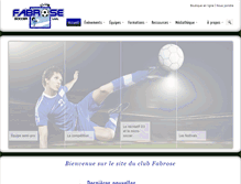 Tablet Screenshot of clubsoccerfabrose.com
